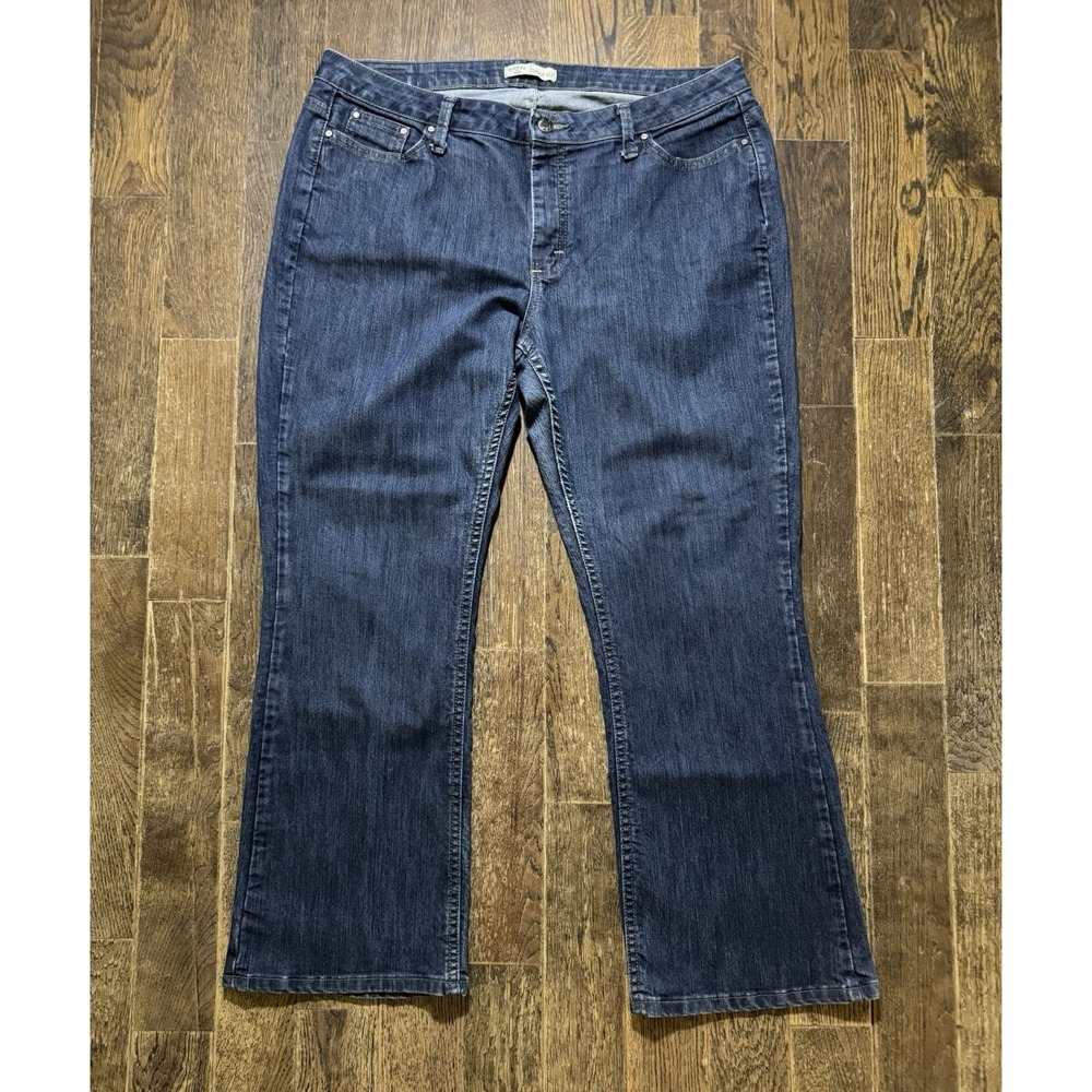 Riders by Lee Bootcut Jeans Women's Size 16P Blue Mid Rise 130B709